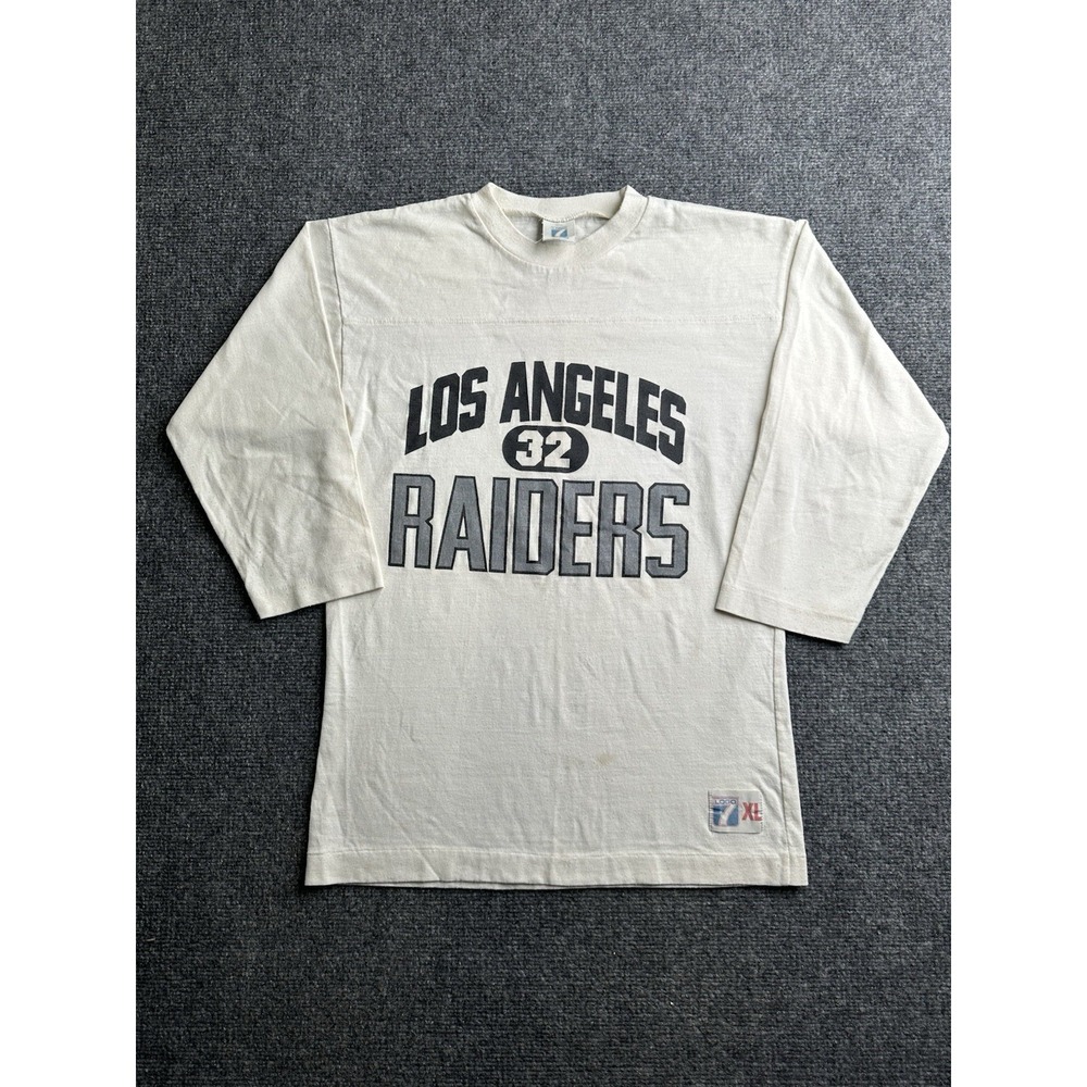 Boys Long Sleeve T-Shirt Logo 7 Los Angeles Raiders, Size XL